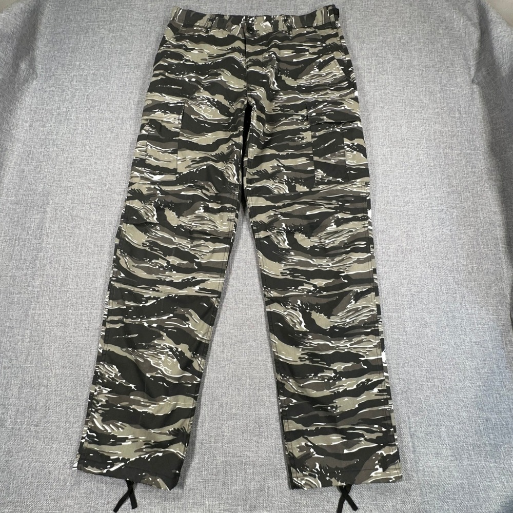 Backbone Cargo Pants Mens 34x32 Tiger Stripe Camo Tactical Military Utility